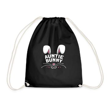 Auntie Bunny - Turnbeutel - Schwarz - Vorne