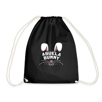 Abuela Bunny - Drawstring Bag - black - Front