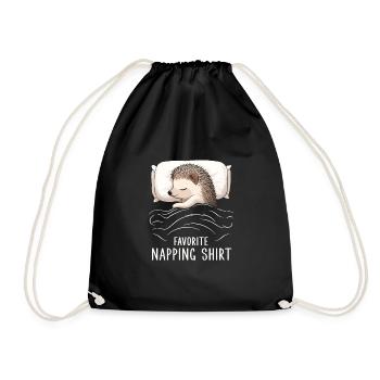 Favorite Napping Shirt - Turnbeutel - Schwarz - Vorne