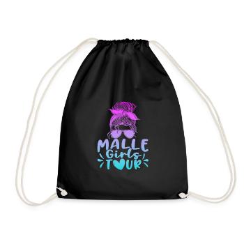 Malle Girls Tour - Drawstring Bag - black - Front