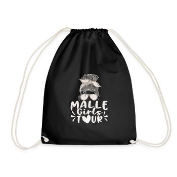 Visite des filles de Malle - Sac de sport léger - noir - Devant