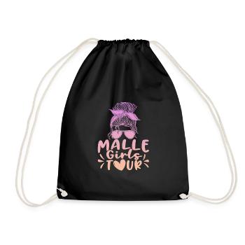 Visite des filles de Malle - Sac de sport léger - noir - Devant