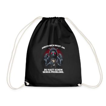 Ne me parlez pas ! Vous avez assez de problèmes comme ça - Sac de sport léger - noir - Devant