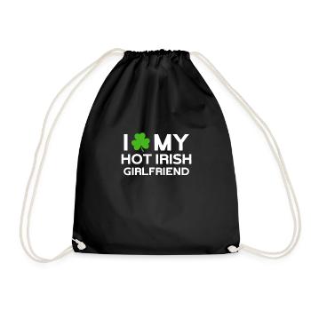 J’aime ma petite amie irlandaise sexy - Sac de sport léger - noir - Devant