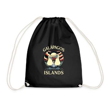 Galapagos Islands - Drawstring Bag - black - Front