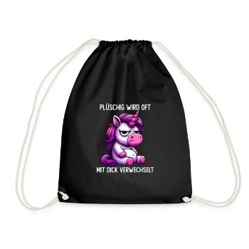 La peluche est souvent confondue avec l’épais - Sac de sport léger - noir - Devant