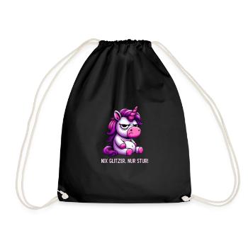 Rien ne brille, juste têtu - Sac de sport léger - noir - Devant