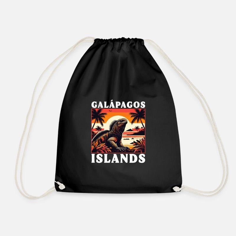 Galápagos Islands - Turnbeutel - Schwarz