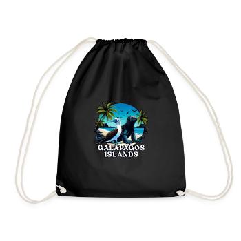 Galápagos Islands - Drawstring Bag - black - Front