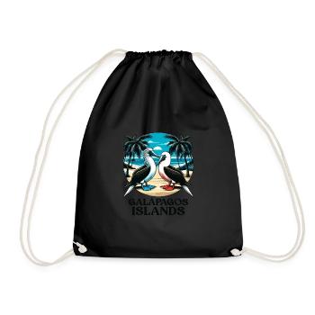 Galapagos Islands - Drawstring Bag - black - Front