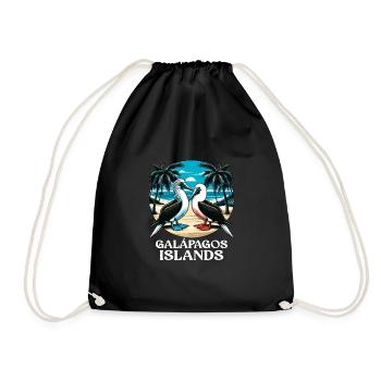 Galapagos Islands - Drawstring Bag - black - Front