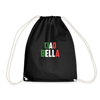 Ciao Bella - Turnbeutel - Schwarz - Vorne