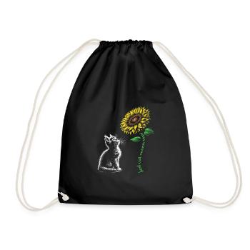 Best Cat Nana Ever - Drawstring Bag - black - Front