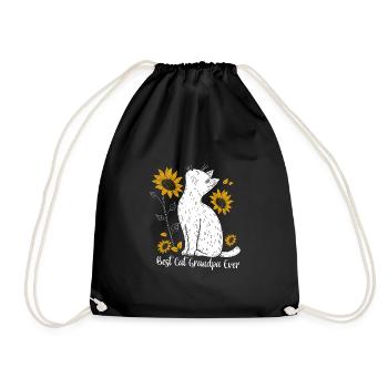 Meilleur grand-père chat de tous les temps - Sac de sport léger - noir - Devant