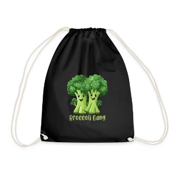 Broccoli Gang - Turnbeutel - Schwarz - Vorne