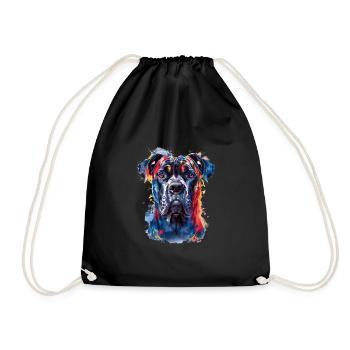 Colorful Cane Corso - Drawstring Bag - black - Front