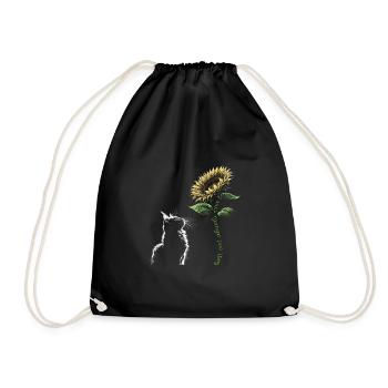 Best Cat Abuela Ever - Drawstring Bag - black - Front
