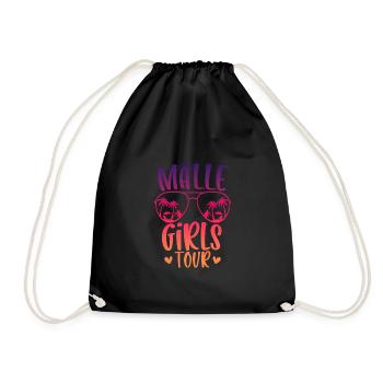 Visite des filles de Malle - Sac de sport léger - noir - Devant