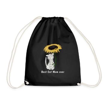 Meilleure maman chat de tous les temps - Sac de sport léger - noir - Devant