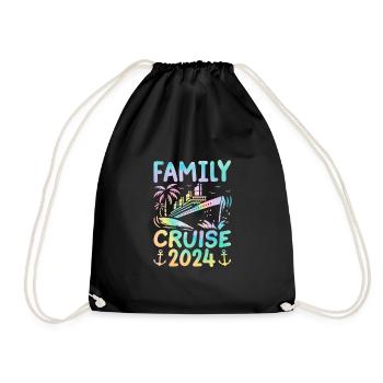 Croisière en famille 2024 - Sac de sport léger - noir - Devant