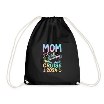 Mom Cruise 2024 - Drawstring Bag - black - Front