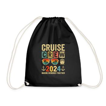 Cruise Crew 2024 - Drawstring Bag - black - Front