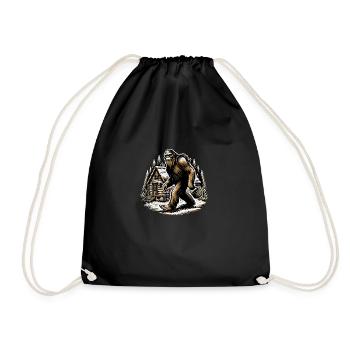 Bigfoot Collectible Sasquatch - Drawstring Bag - black - Front