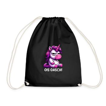 Ois Oasch - Drawstring Bag - black - Front