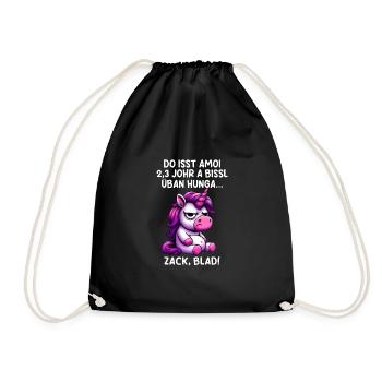 Zack Blad Funny Dialect Licorne - Sac de sport léger - noir - Devant