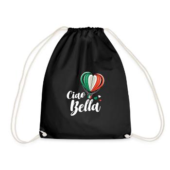 Ciao Bella - Turnbeutel - Schwarz - Vorne