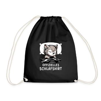 Chemise de nuit officielle loup-garou - Sac de sport léger - noir - Devant