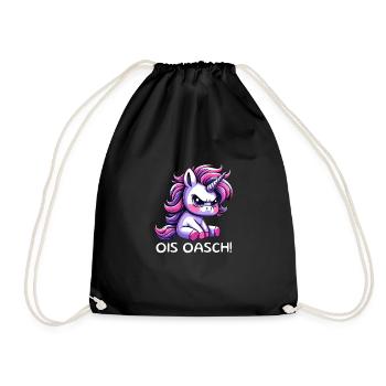 Ois Oasch - Drawstring Bag - black - Front