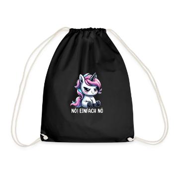 Licorne non, juste non - Sac de sport léger - noir - Devant