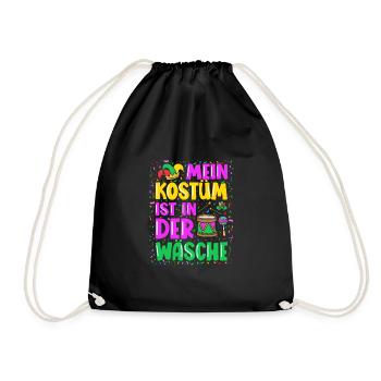 My costume is in the wash - Drawstring Bag - black - Front