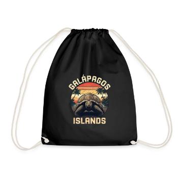 Galapagos Islands - Drawstring Bag - black - Front
