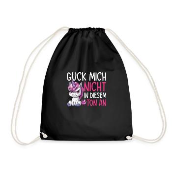 Ne me regarde pas sur ce ton - Sac de sport léger - noir - Devant