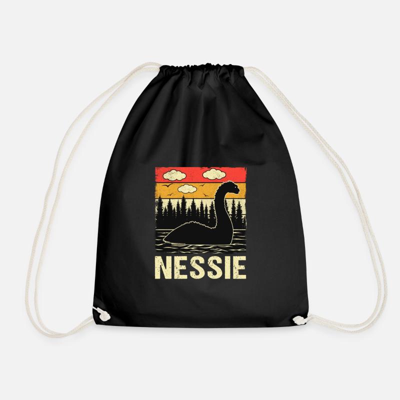 Nessie - Turnbeutel - Schwarz