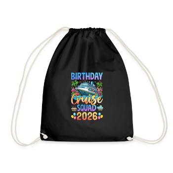 Anniversaire Croisière Squad 2026 - Sac de sport léger - noir - Devant