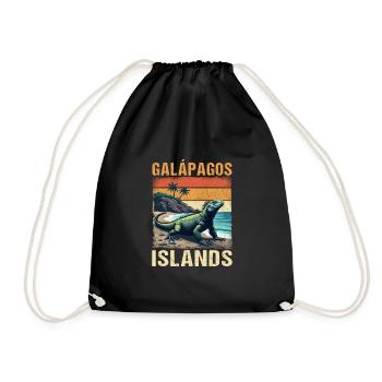Galapagos Islands - Drawstring Bag - black - Front