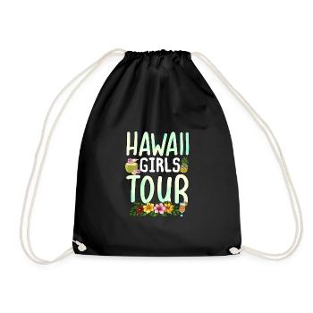 Hawaii Girls Tour - Turnbeutel - Schwarz - Vorne