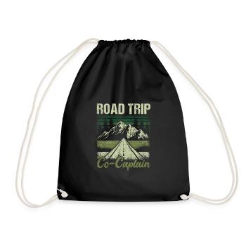 Co-capitaine du road trip - Sac de sport léger - noir - Devant
