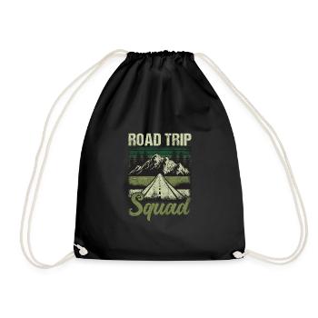 Road Trip Squad - Turnbeutel - Schwarz - Vorne