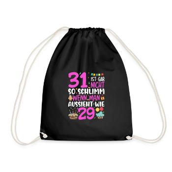 31 ans, ce n’est pas si mal - Sac de sport léger - noir - Devant