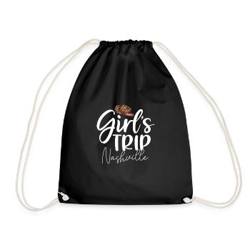 Girls Trip Nashville - Turnbeutel - Schwarz - Vorne