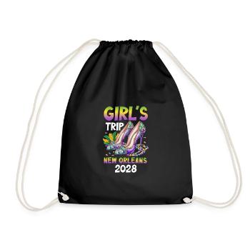 Girls Trip New Orleans 2028 - Drawstring Bag - black - Front