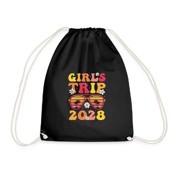 Girls Trip 2028 - Drawstring Bag - black - Front