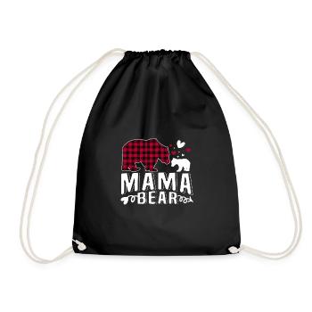 Mama Bear - Turnbeutel - Schwarz - Vorne