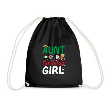 Tante de la fille d’anniversaire - Sac de sport léger - noir - Devant