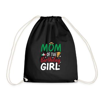 Mom Of The Birthday Girl - Turnbeutel - Schwarz - Vorne
