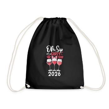 Oh Sip C’est un voyage entre filles 2026 - Sac de sport léger - noir - Devant